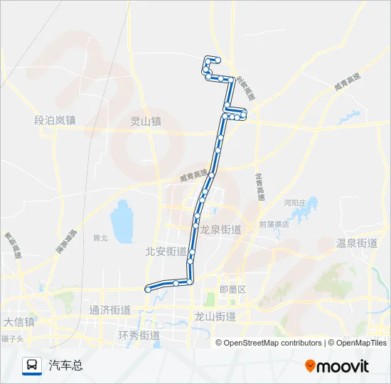 公交即墨112路的线路图