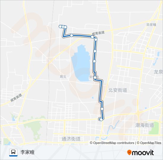 公交即墨113路的线路图