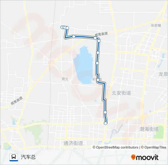 公交即墨113路的线路图