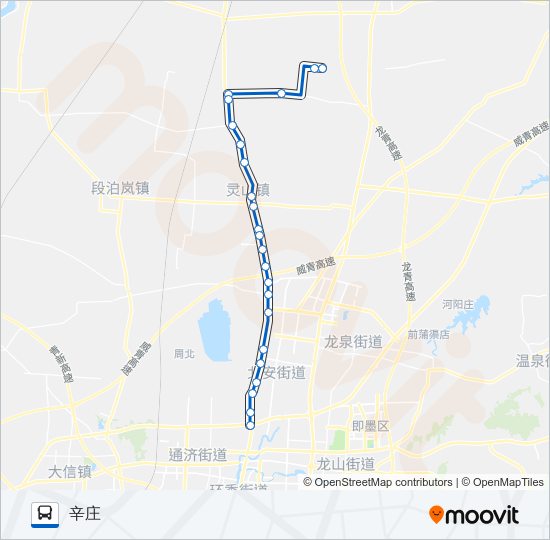 公交即墨116路的线路图