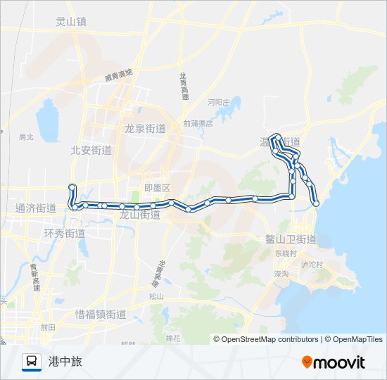 公交即墨119路的线路图