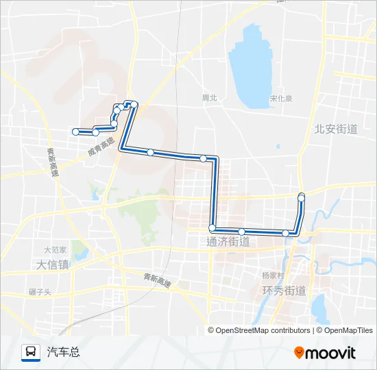 公交即墨122路的线路图