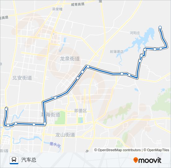 公交即墨123路的线路图