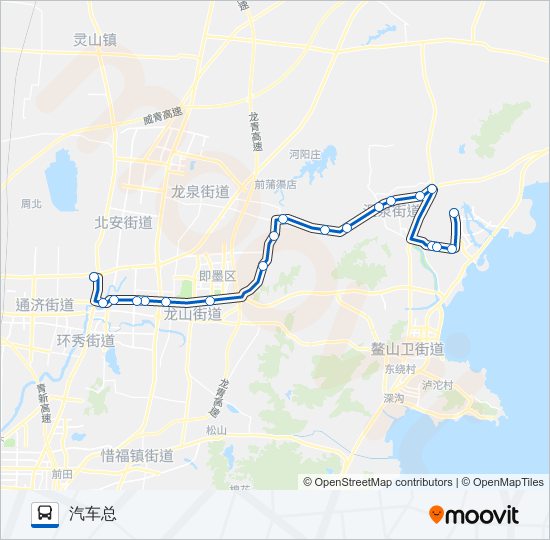 即墨126路 bus Line Map