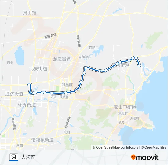 公交即墨126路的线路图