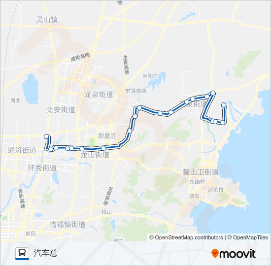 即墨126路 Bus Line Map