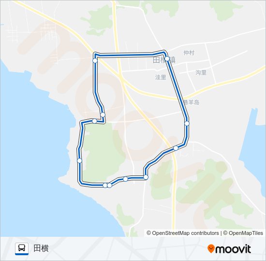 公交即墨313路的线路图