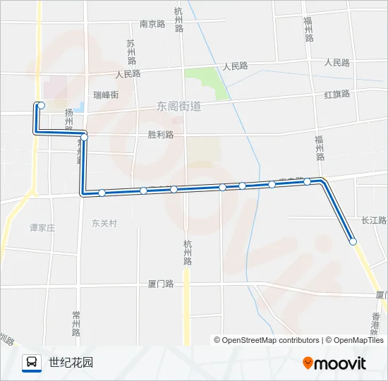 平度207路 Bus Line Map