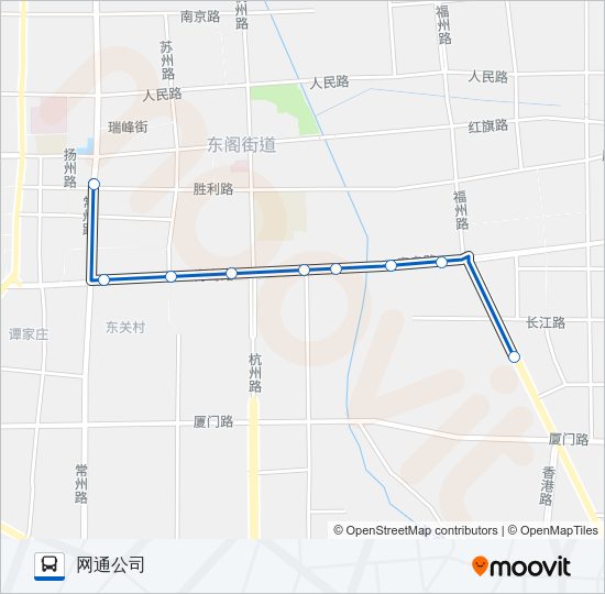 公交平度207路的线路图