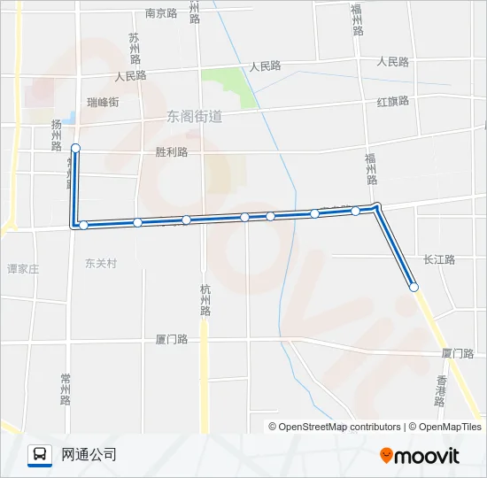 平度207路 Bus Line Map