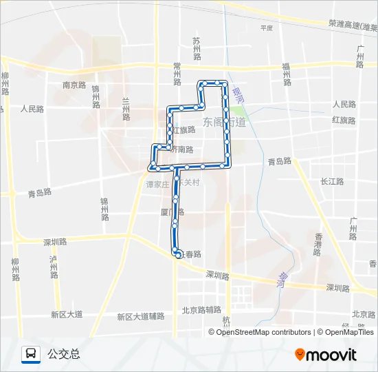 公交平度4西线路的线路图