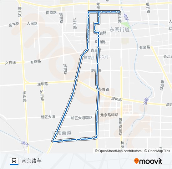 平度7路东线 bus Line Map
