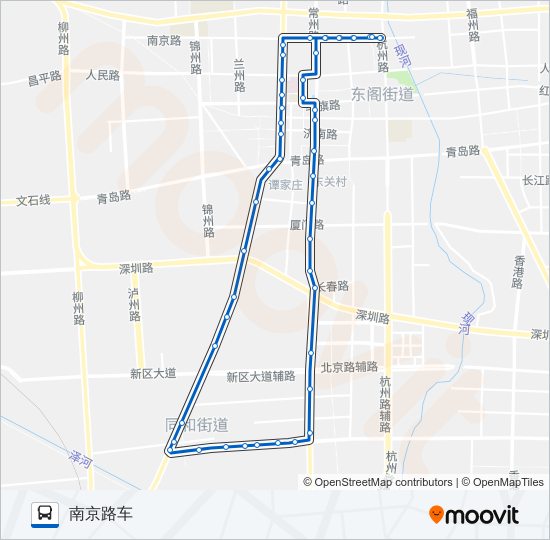 公交平度7东线路的线路图