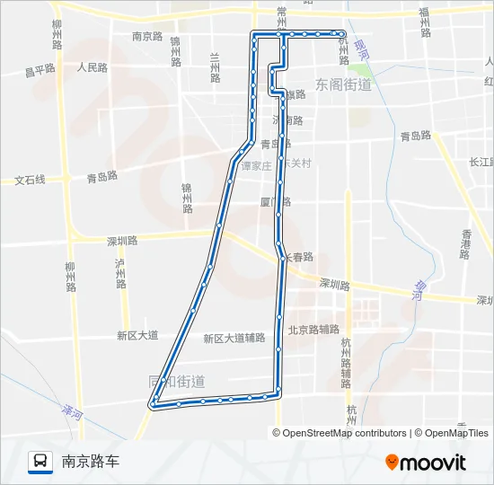 公交平度7东线路的线路图