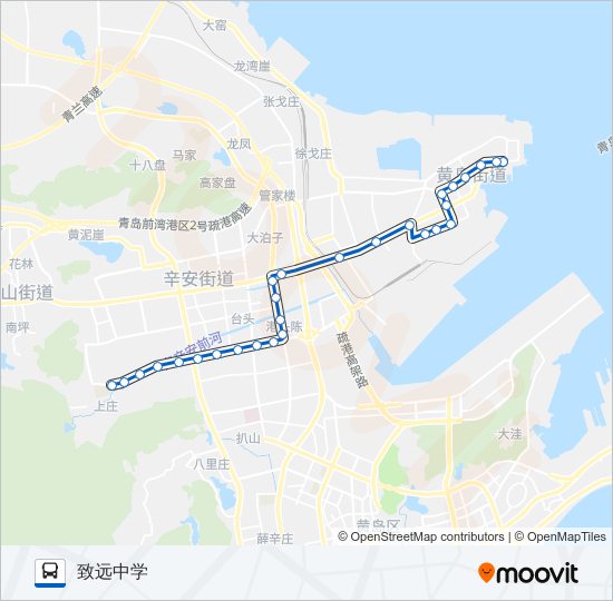 开发区10路 bus Line Map