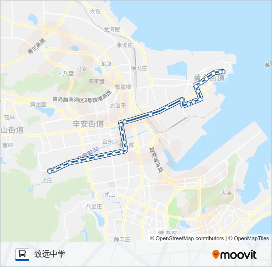 开发区10路 Bus Line Map