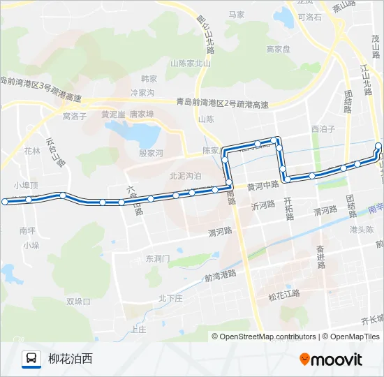 公交开发区11路的线路图