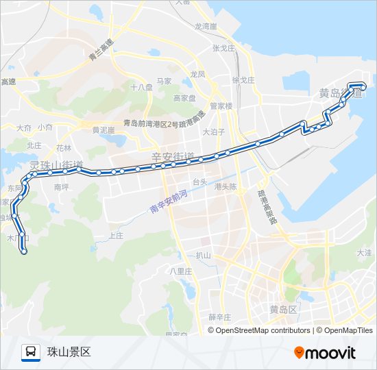 开发区12路 bus Line Map