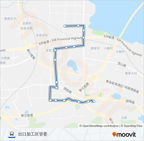 开发区13路 bus Line Map