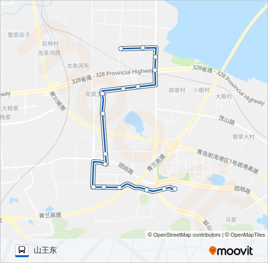 开发区13路 bus Line Map