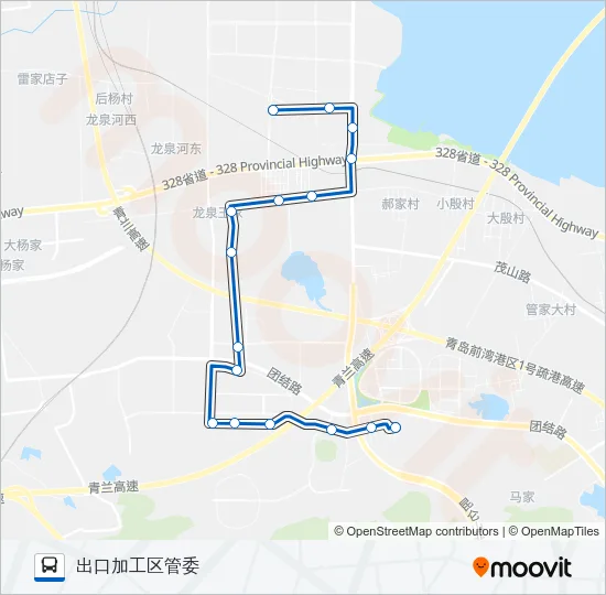 开发区13路 Bus Line Map