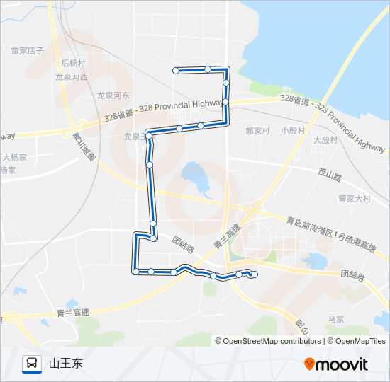 开发区13路 Bus Line Map