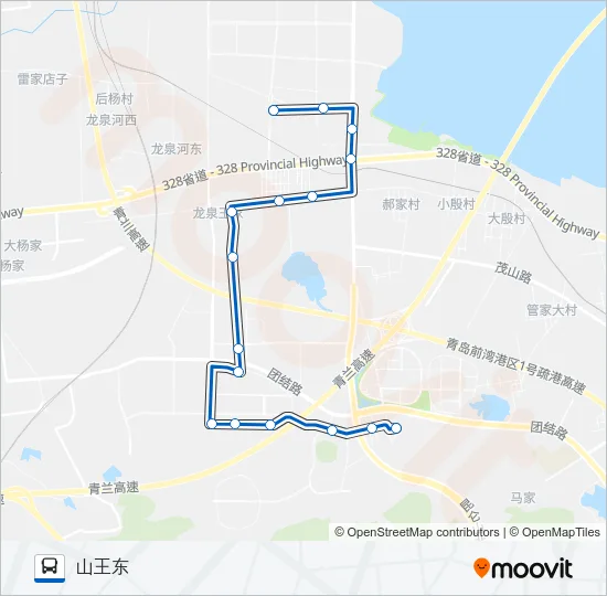 开发区13路 Bus Line Map
