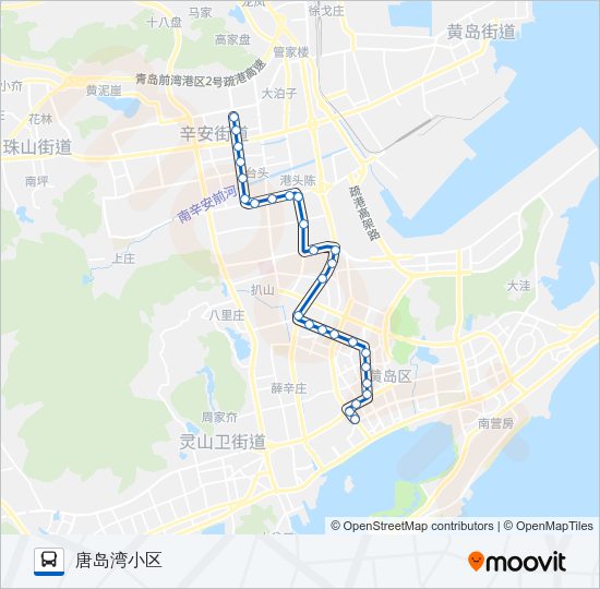 公交开发区15路的线路图