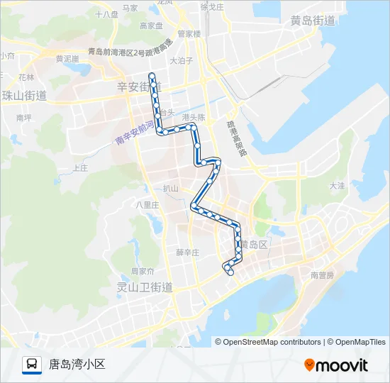 开发区15路 Bus Line Map