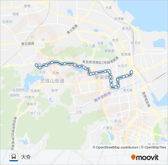 开发区17路 bus Line Map