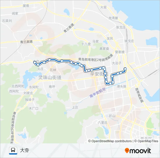 开发区17路 Bus Line Map