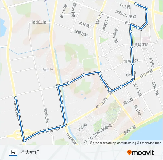 开发区20路 Bus Line Map