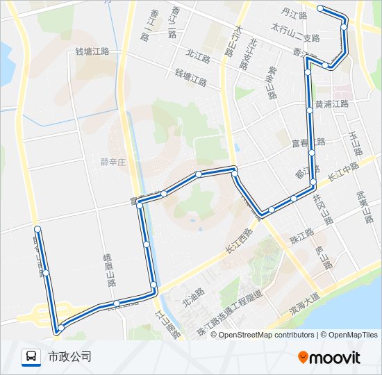 公交开发区20路的线路图