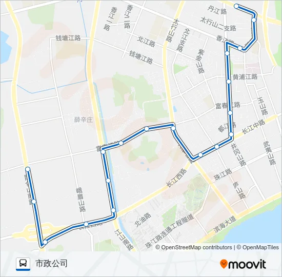 开发区20路 Bus Line Map