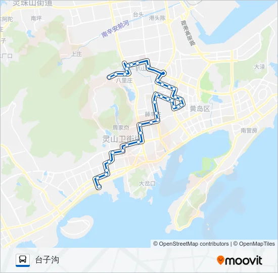 开发区21路 Bus Line Map