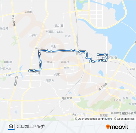 公交开发区23路的线路图