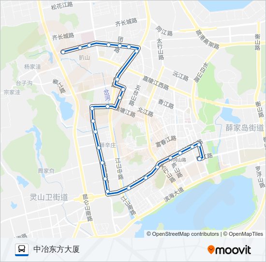 公交开发区28路的线路图