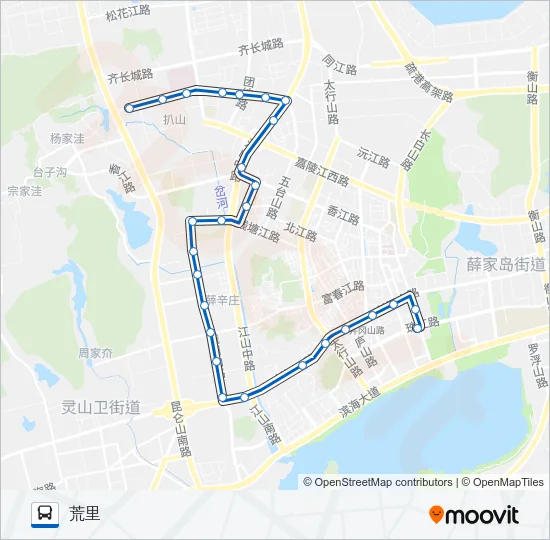 公交开发区28路的线路图