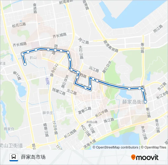 公交开发区29路的线路图