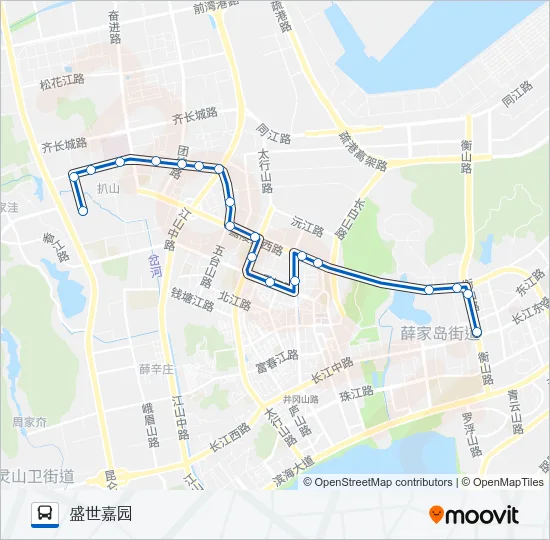 开发区29路 Bus Line Map