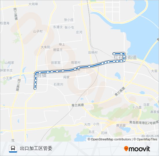 公交开发区35路的线路图