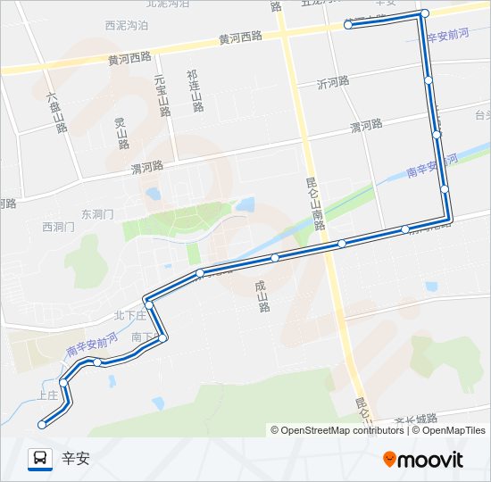 公交开发区36路的线路图