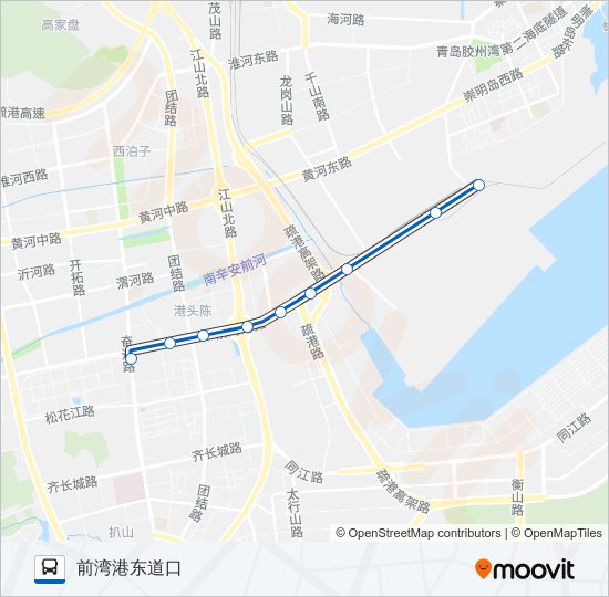 公交开发区38路的线路图