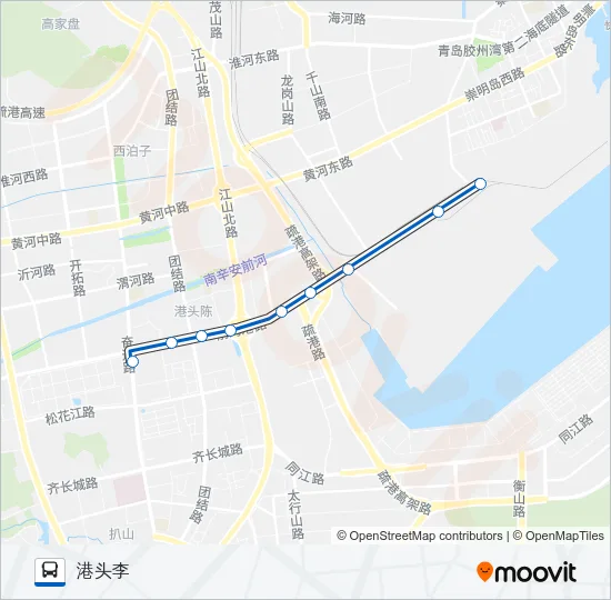 公交开发区38路的线路图