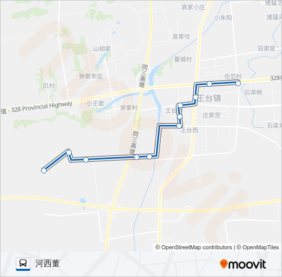 公交开发区40路的线路图