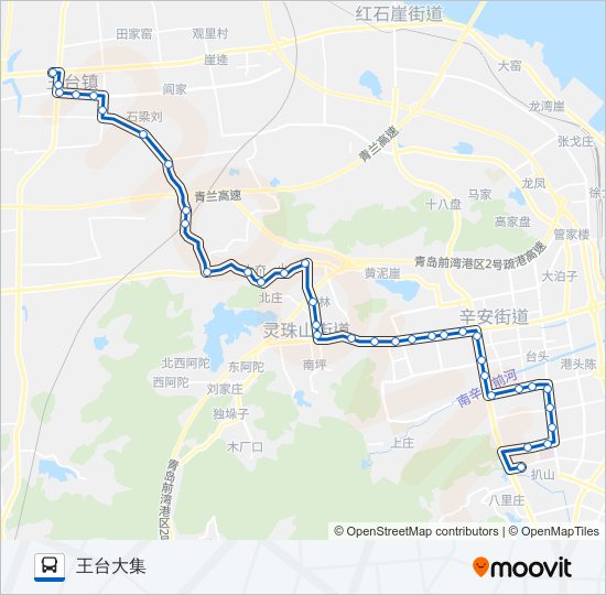 公交开发区41路的线路图