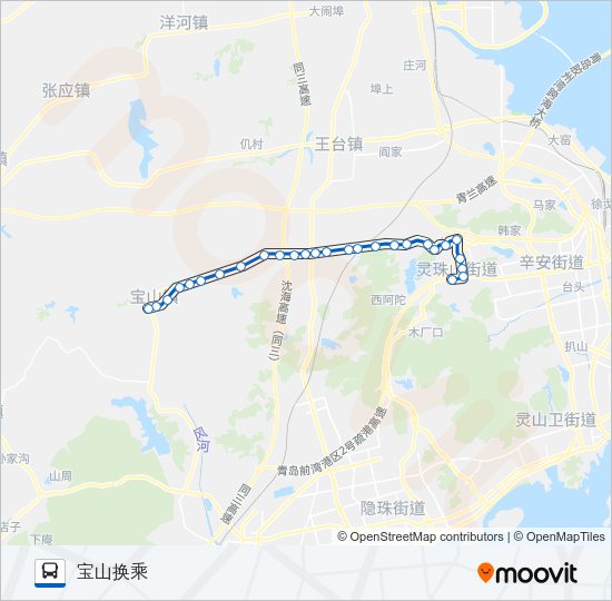 公交开发区43路的线路图