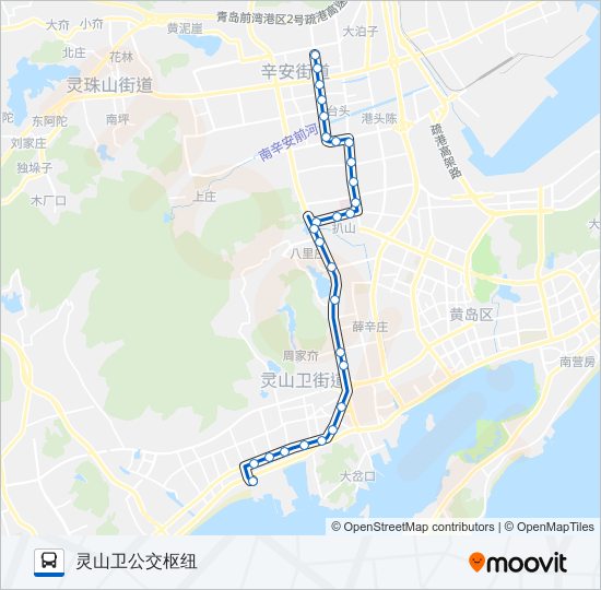 开发区46路 bus Line Map