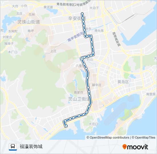 开发区46路 Bus Line Map