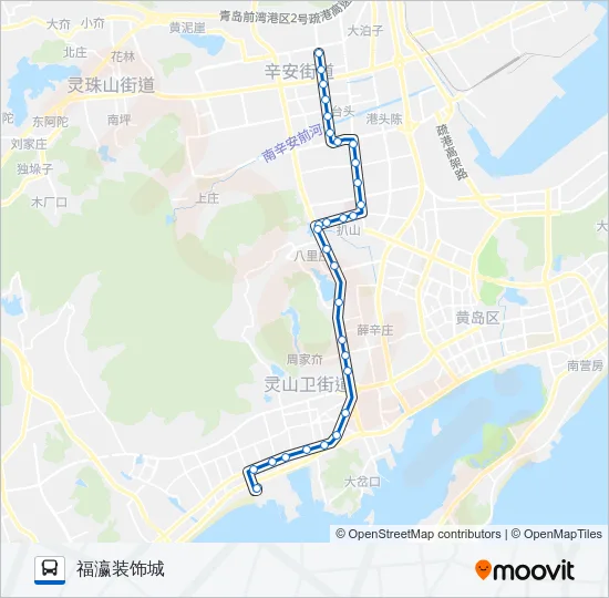 开发区46路 Bus Line Map